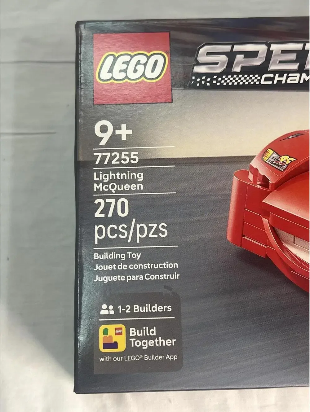 LEGO Speed Champions Lightning McQueen Disney Cars Set 270pcs 9+ New Sealed